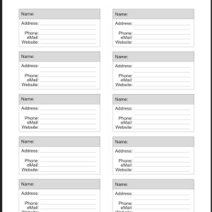 Contacts