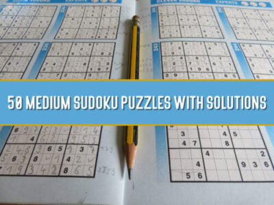 50 Medium Sudoku Puzzles With Solutions (Digital)