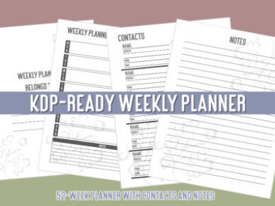 KDP-Ready Weekly Planner (Digital)