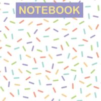 White sprinkles notebook