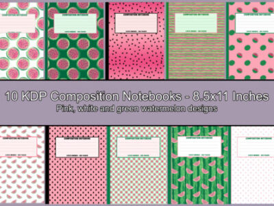 Digital Composition Notebook Covers & Interior (Digital)