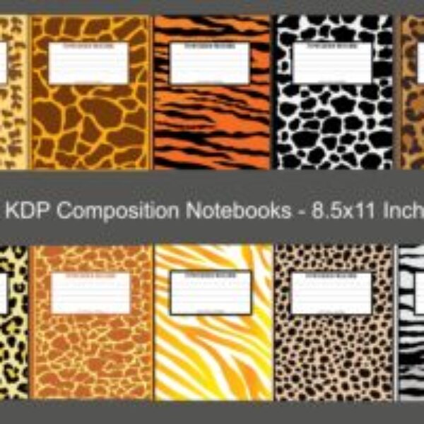 10 KDP Composition Notebooks With Interior (Digital)