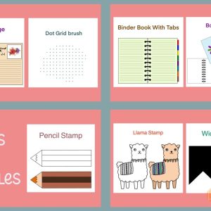 Procreate Journal and Office Stamp Set - Image 5