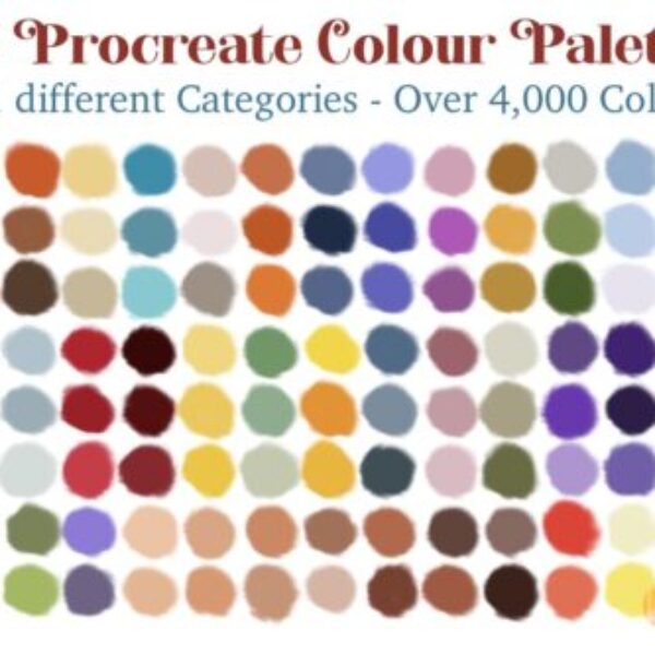 135 Procreate Palettes in 11 Categories