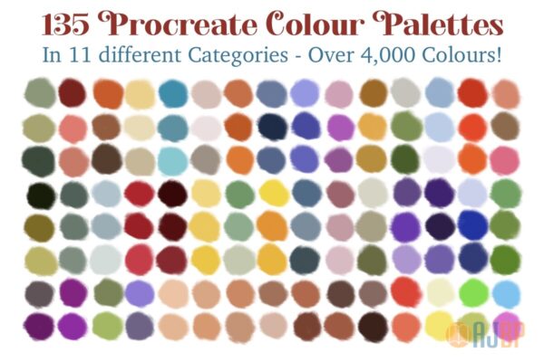 135 procreate colour palettes