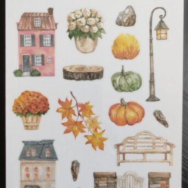 Autumn sticker sheet - Free UK delivery