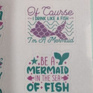 Mermaid sticker sheet - Free UK delivery - Image 2