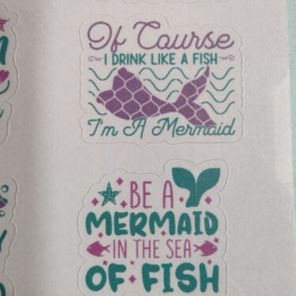 Mermaid sticker sheet - Free UK delivery