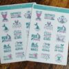 Mermaid sticker sheet