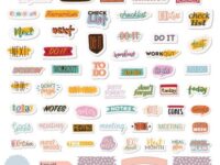 Planner Icons - large sticker sheet