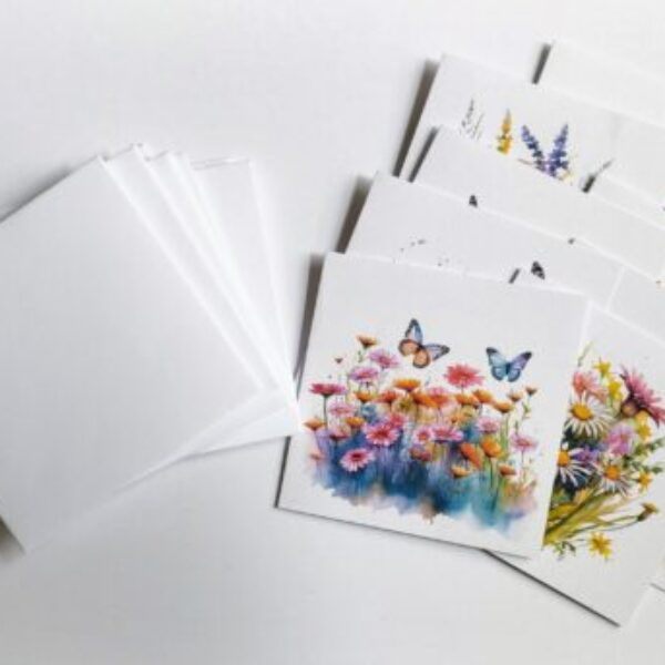 9 Mini greeting cards with envelopes