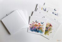 9 Mini greeting cards with envelopes