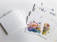9 Mini greeting cards with envelopes