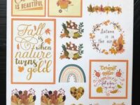 Large autumn fall sticker sheet
