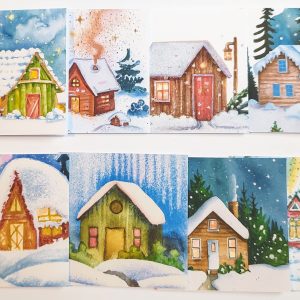 8 Mini greeting cards with envelopes - Image 2