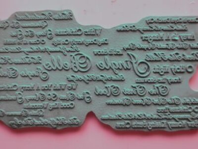 USED: Christmas Sentiments Stamp