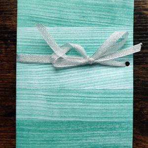 Blue wood file folder