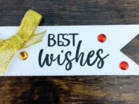 20 Die cut banner embellishments