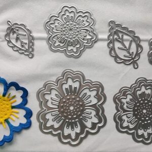 7 piece die set, flowers and leaves