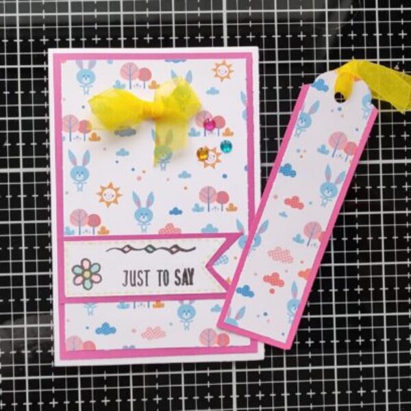 Imperfect card and bookmark set