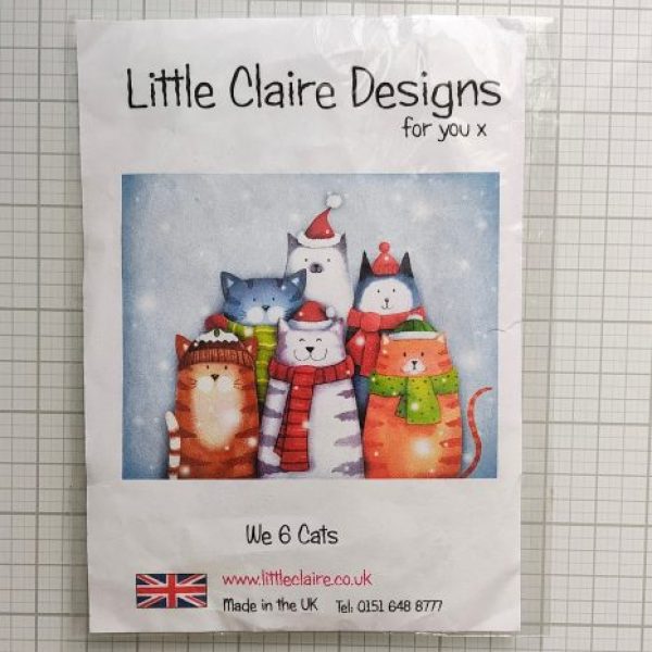 USED: Little Clair Designs We 6 Cats Stamp Set