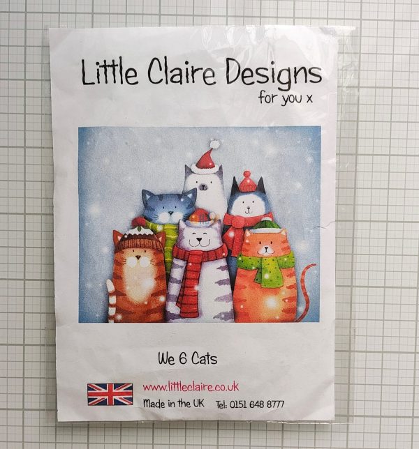 USED: Little Clair Designs We 6 Cats Stamp Set