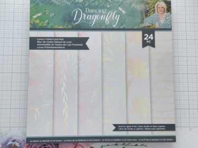 Sara Signature Dancing Dragonfly Luxury Foiled Card Pad