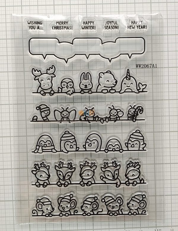 Mini Animal Christmas Stamp & Die Set - Image 4