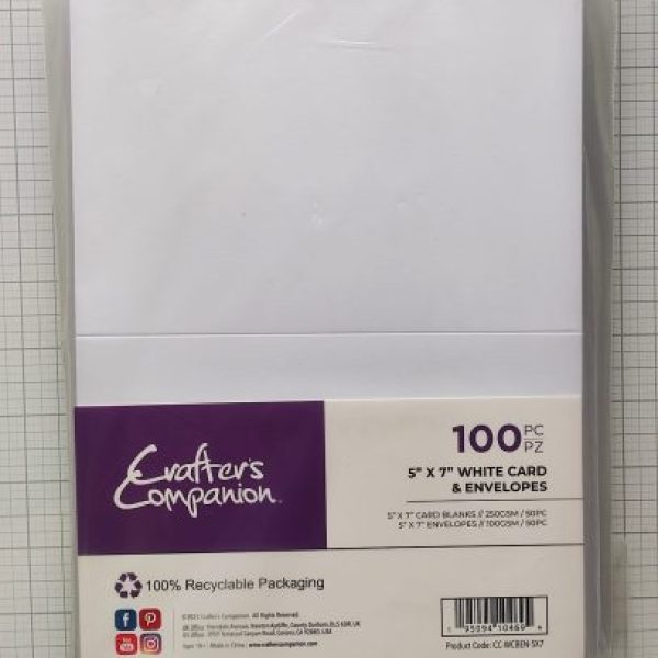 Crafter's Companion 5in x 7in Card Blanks & Envelopes