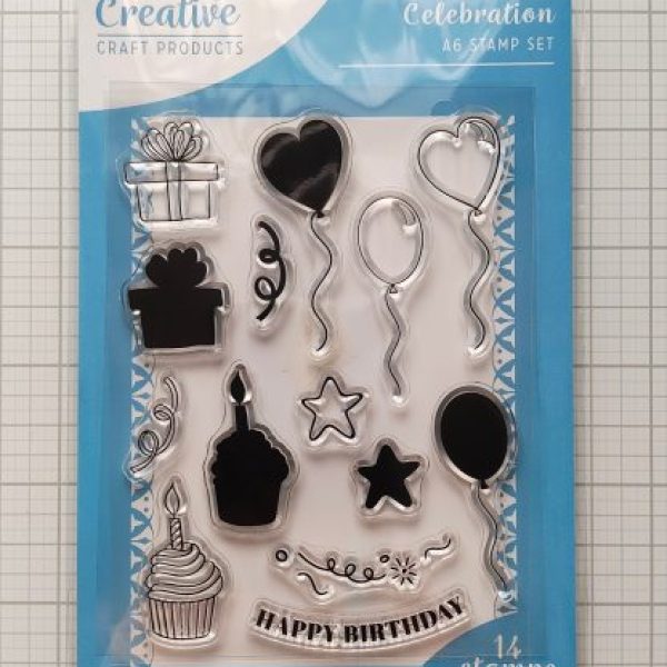 Creative Craft Products Celebration Clear Stamp Set