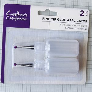 Fine-tip glue applicators