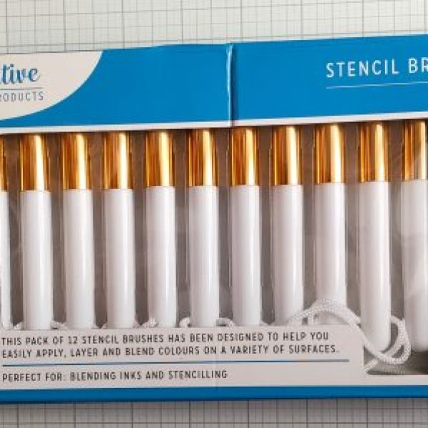 12 Creative Craft Products Stencil Brushes