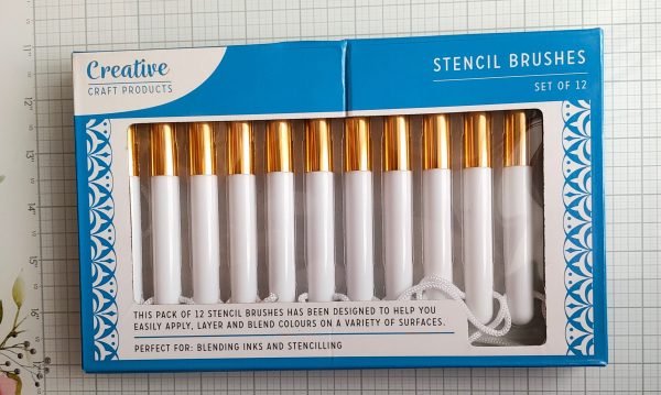 12 Creative Craft Products Stencil Brushes
