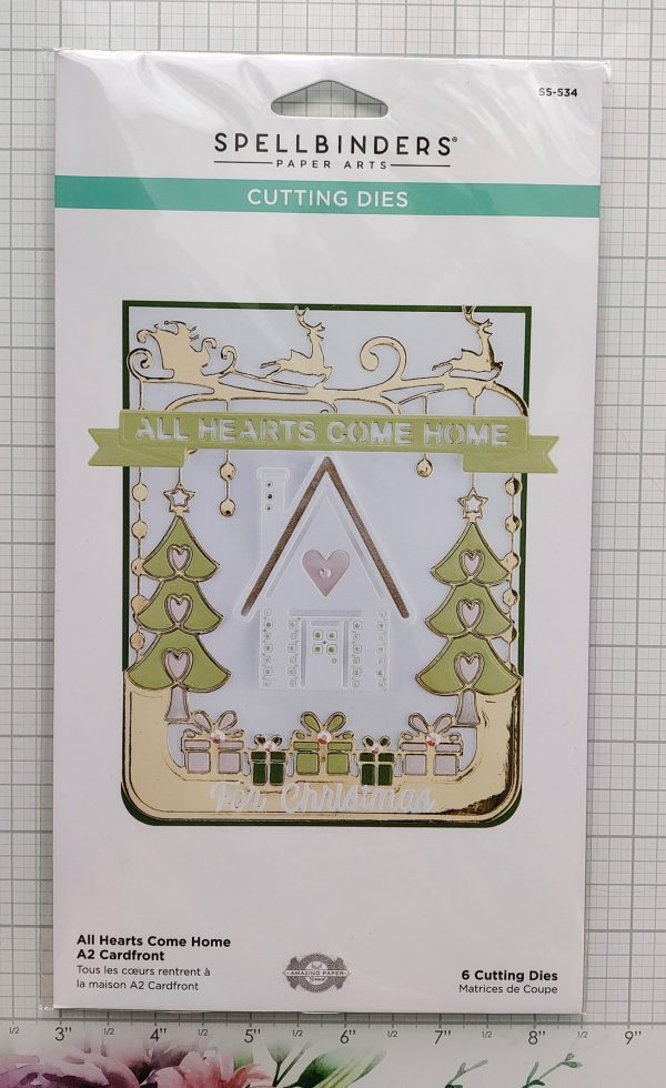 Spellbinders All Hearts Come Home A2 Etched Dies