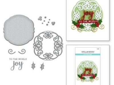 Spellbinders - Joy Flourish Doily- Christmas Flourish