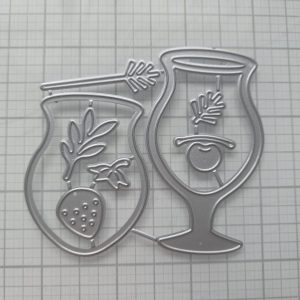 Cocktail glass die set