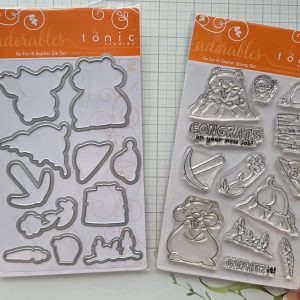 Tonic Studio Go For It Gopher Stamp and Die Set