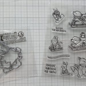 Winter stamp and die set