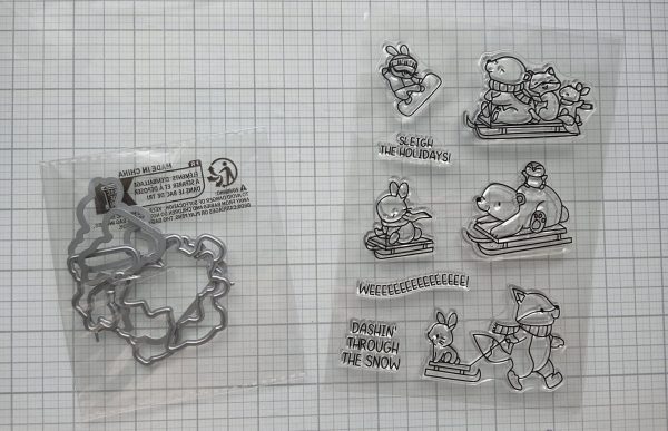 Winter stamp and die set