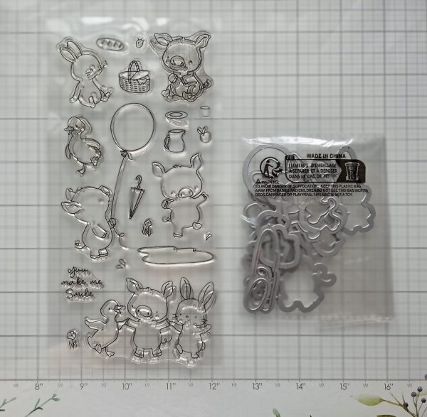 Piggy stamp and die set