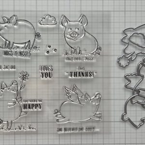 Piggy stamp and die set