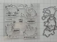 Piggy stamp and die set