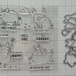 Piggy stamp and die set