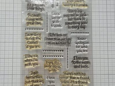 USED: Sentiment stamp set