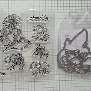 Mouse stamp and die set