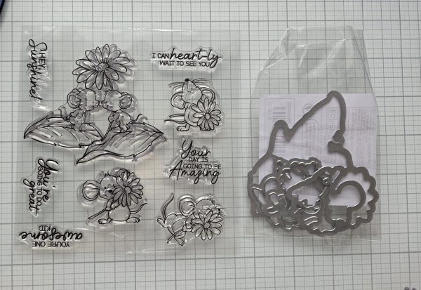 Mouse stamp and die set