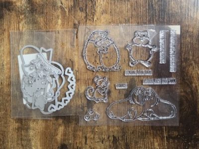 USED: Animal/critters stamp and die set