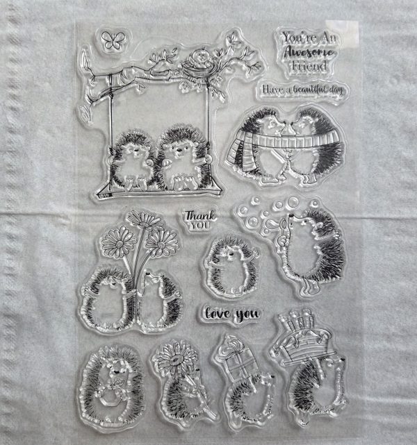 Hedgehog stamp set