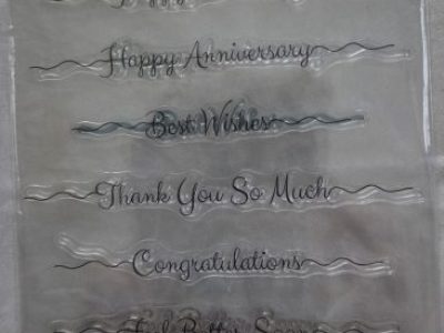 USED: Long Sentiment Stamps