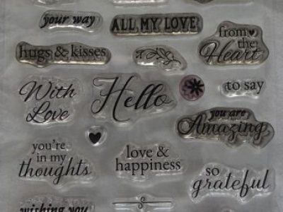 USED: Small Sentiment Stamps